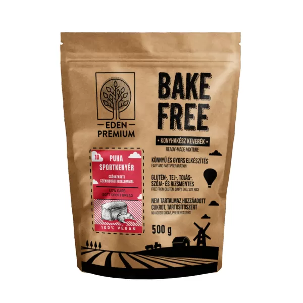 Eden premium bake free puha sportkenyér csökkentett szénhidráttartalommal 500 g