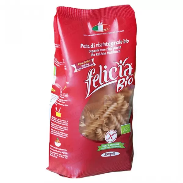 Felicia Bio gluténmentes barnarizs fussili tészta 250 g