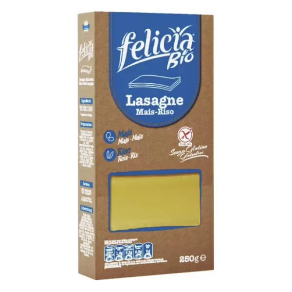 Felicia Bio gluténmentes tészta kukorica-rizs lasagne 250 g