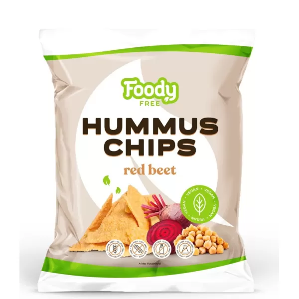 Foody Free Free gluténmentes hummus chips céklával 50 g