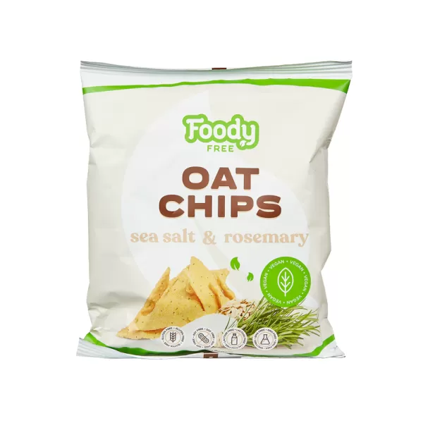 Foody Free Free gluténmentes zab chips tengeri sóval és rozmaringgal 50 g