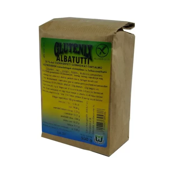 Gluténmentes glutenix  alba-tutti csökkentett szénhidrát tartalmú lisztkeverék 500g