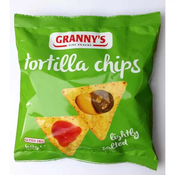 Grannys Enyhén sós tortilla chips gluténmentes 60 g