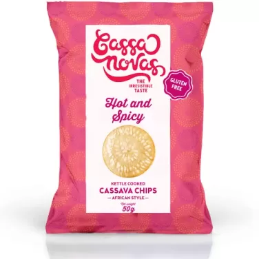 Cassanovas tápióka zöldség chips csípős és fűszeres ízesítésű 60 g