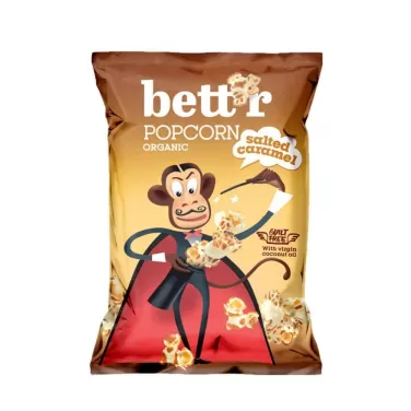 Bettr bio vegán gluténmentes sós karamellás popcorn 60 g