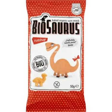 bio kukoricás snack ketchupos biosaurus babe 50 g