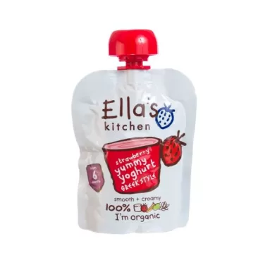 Kitchen görögjoghurt szamóca bio bébiétel 90 g