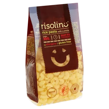 Gluténmentes risolino rizstészta szarvacska 300g